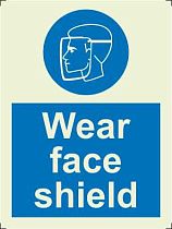 Наденьте защитную маску - щиток! - Wear face shield 33.5716