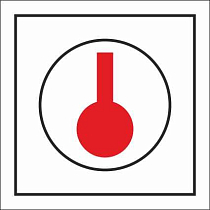 Знак ИМО Тепловой детектор (Heat detector)