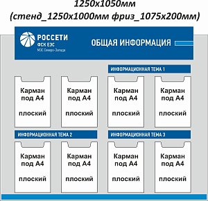 Стенд информационный Общая информация  РОССЕТИ